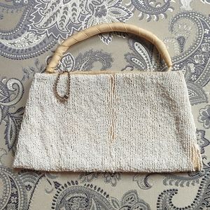 Czechoslovakian Seed Bead Hand Bag Clutch Rare Vintage